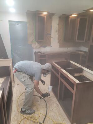 Kitchen Cabinet Painting Services in Olathe, KS (1)